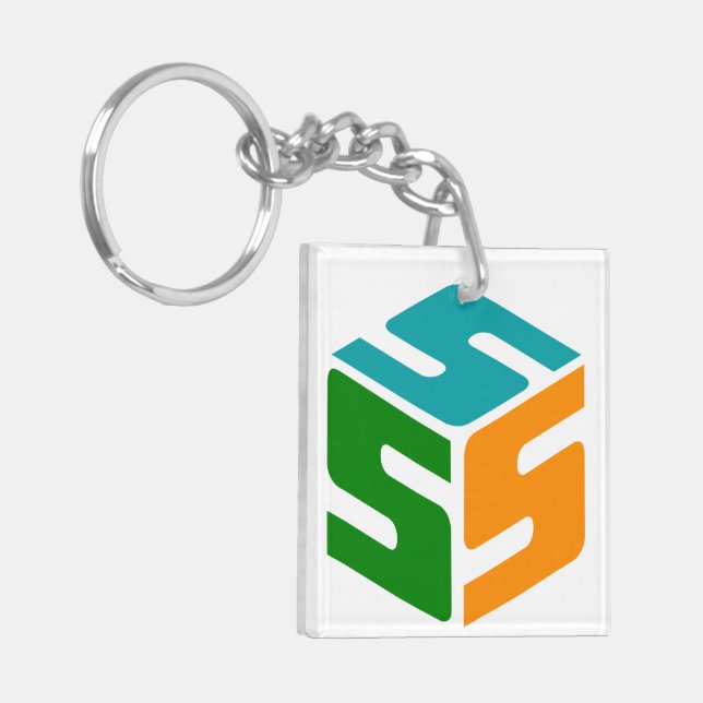 S-cubed Logo Keychain (Front Left)