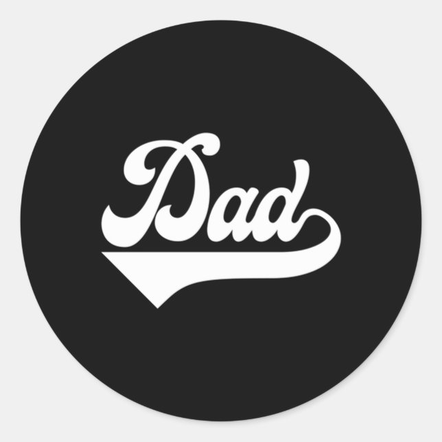 S Dad First Time Dad Father'S Day New Dad Classic Round Sticker (Front)