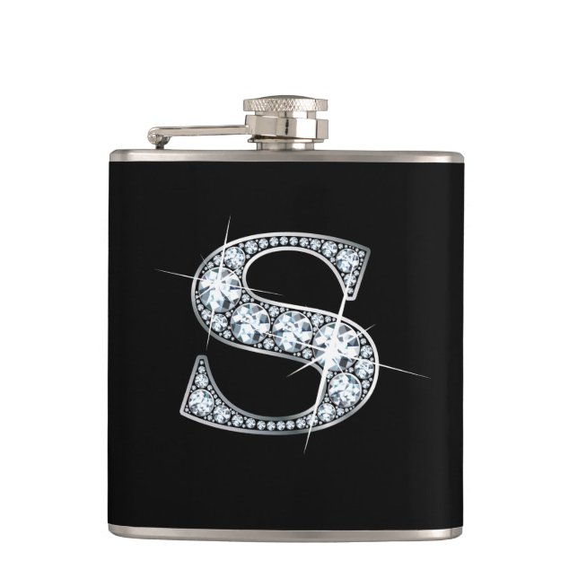 S "Diamond Bling" Flask (Front)
