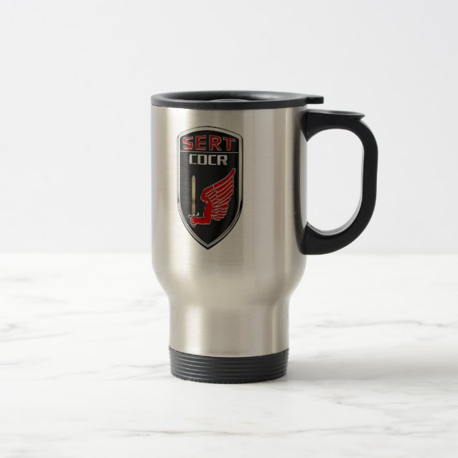 S.E.R.T. Patch Travel Mug (Right)