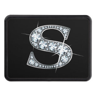 S Faux-"Diamond Bling" Hitch Cover