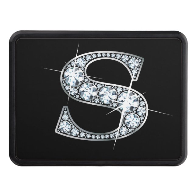 S Faux-"Diamond Bling" Hitch Cover (Front)