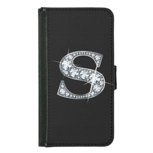 S Faux-"Diamond Bling" Wallet Phone Case For Samsung Galaxy S5