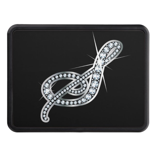S Faux-"Diamond Bling" Tow Hitch Cover (Front)