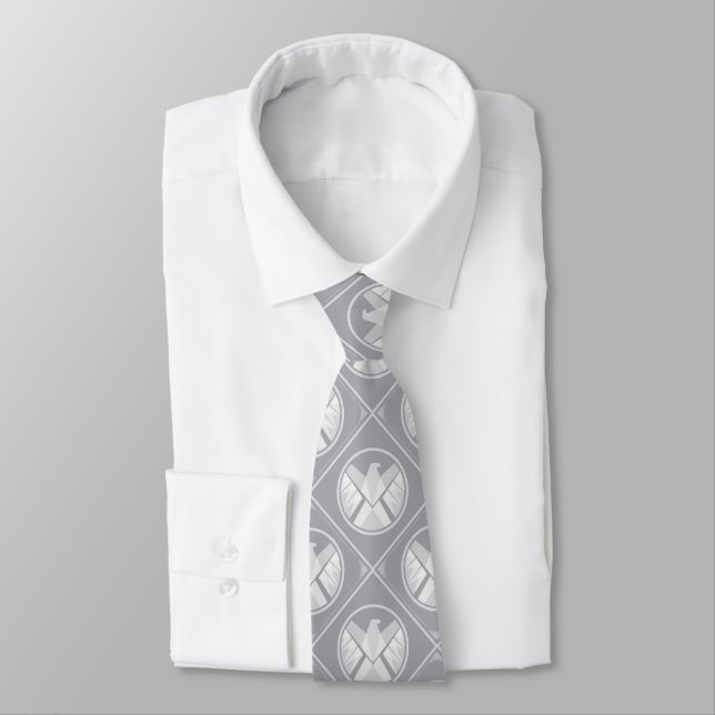 S.H.I.E.L.D. Geometric Pattern Neck Tie (Tied)