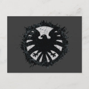 S.H.I.E.L.D. Global Network Grunge Badge Postcard