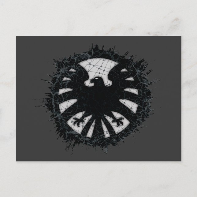 S.H.I.E.L.D. Global Network Grunge Badge Postcard (Front)