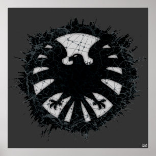 S.H.I.E.L.D. Global Network Grunge Badge Poster