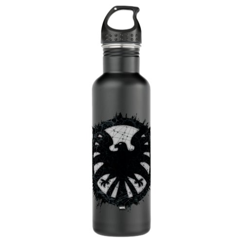 SHIELD Global Network Grunge Badge Stainless Steel Water Bottle