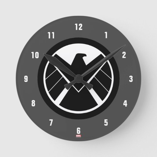 SHIELD Icon Round Clock