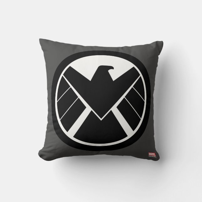 S.H.I.E.L.D Icon Throw Pillow (Front)