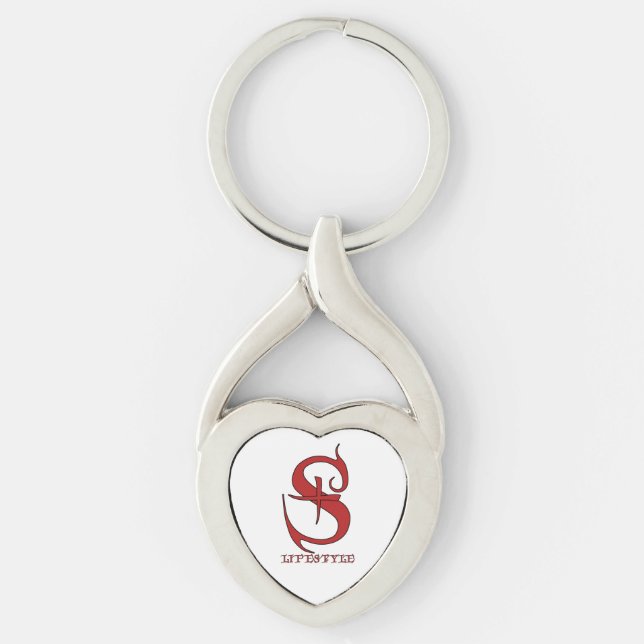 S+ Heart Keychain (Front)