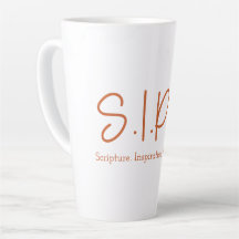 S.I.P.S. Tall Latte Mug - Orange