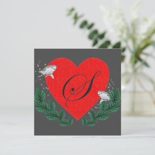 S in a heart (Standing Front)