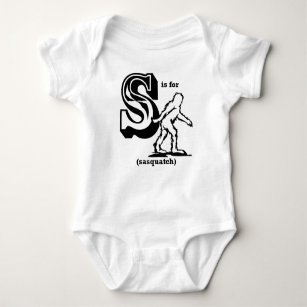 S is for Sasquatch Baby Bodysuit