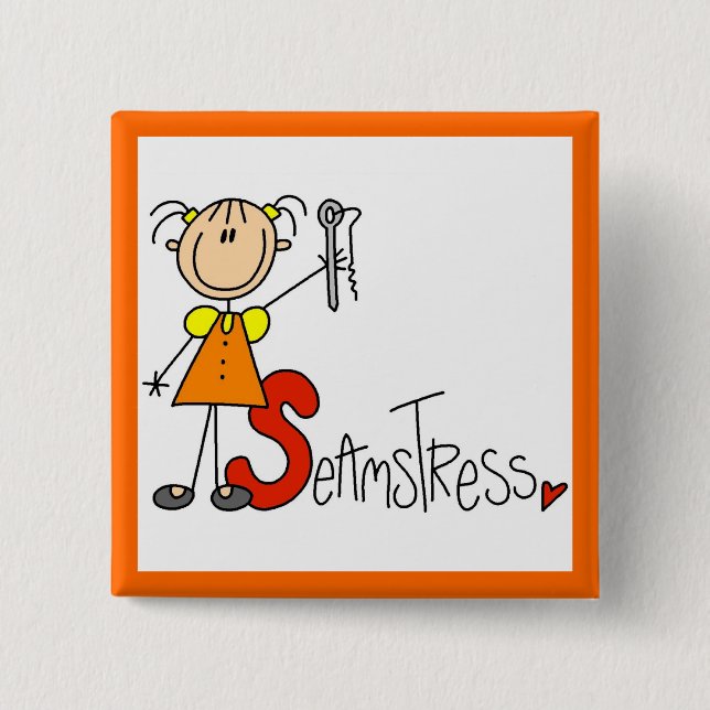 S is for Seamstress Button (Front)