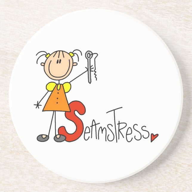 S is for Seamstress Coaster (Front)