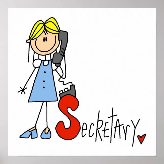 S is for Secretary Poster | Zazzle