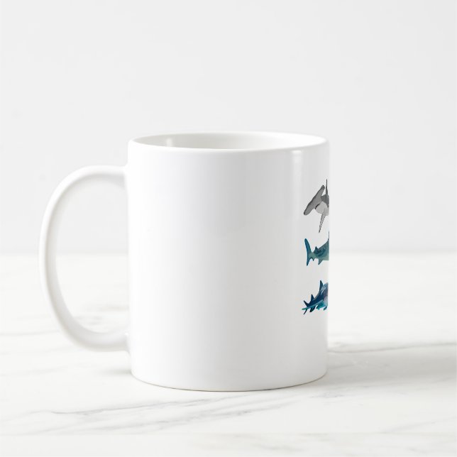 S is for Shark Coffee Mug (Left)