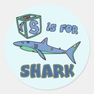 S is for Shark Stickers