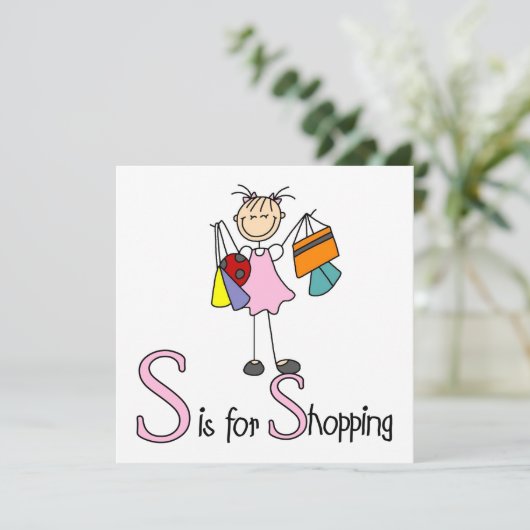 S is for Shopping (Standing Front)