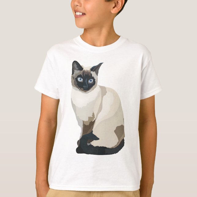 S is for Siamese Cat T-Shirt (Front)