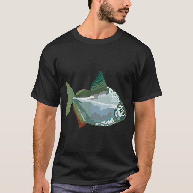 S is for Silver Dollar Fish,Silver Dollar Fish â€“ T-Shirt (Front)