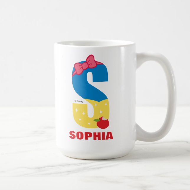 S is for Snow White | Add Your Name Coffee Mug (Right)