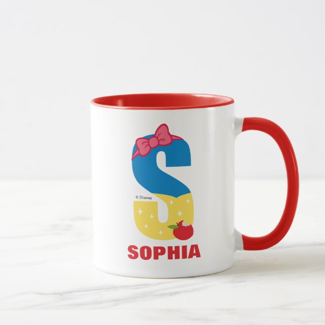 S is for Snow White | Add Your Name Mug (Right)