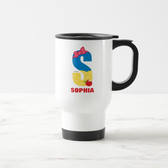 S is for Snow White | Add Your Name Travel Mug (Right)