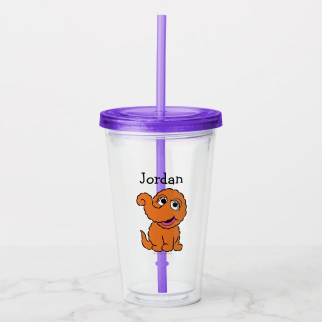 S is for Snuffleupagus | Add Your Name Acrylic Tumbler (Front)