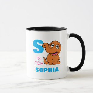 S is for Snuffleupagus Add Your Name Mug