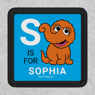 S is for Snuffleupagus   Add Your Name Patch