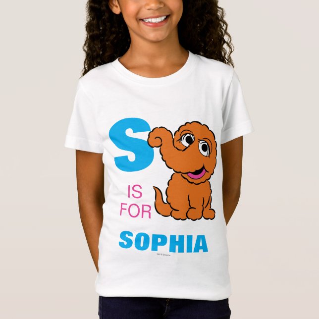 S is for Snuffleupagus | Add Your Name T-Shirt (Front)