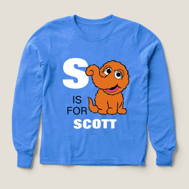 S is for Snuffleupagus | Add Your Name Tri-Blend Shirts (Design Front)