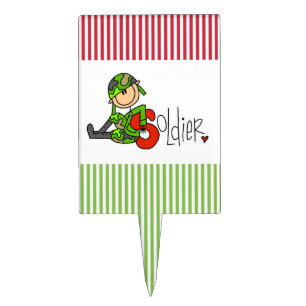 S is for Soldier Cake Topper
