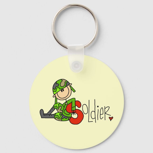 S is for Soldier Keychain (Front)