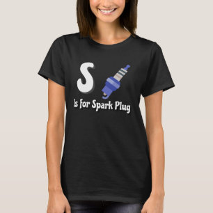 S is for Spark Plug Kids Reading ABCs Back to Scho T-Shirt