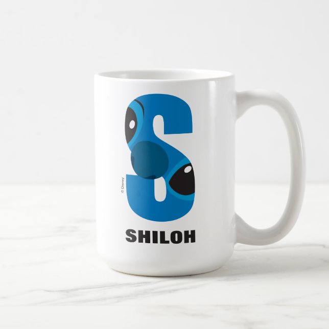 S is for Stitch | Add Your Name Coffee Mug (Right)