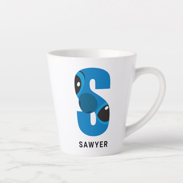 S is for Stitch | Add Your Name Latte Mug (Right)