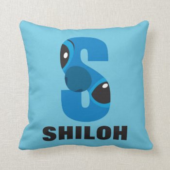 S Is For Stitch | Add Your Name Throw Pillow by DisneyLogosLetters at Zazzle