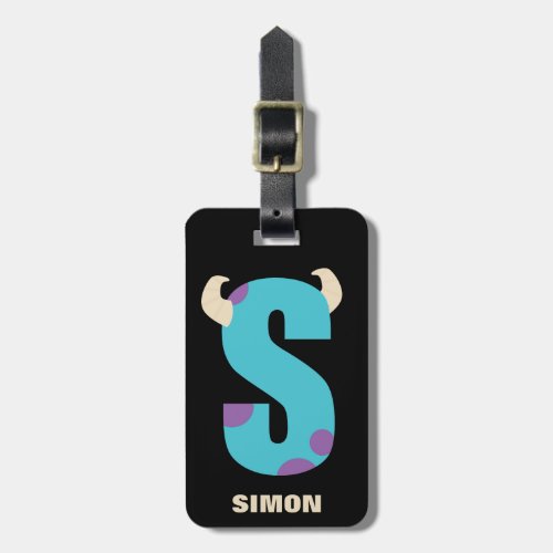 S is for Sulley  Add Your Name Luggage Tag