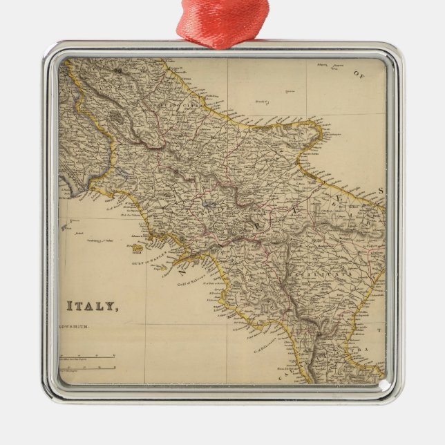 S Italy Metal Ornament (Front)