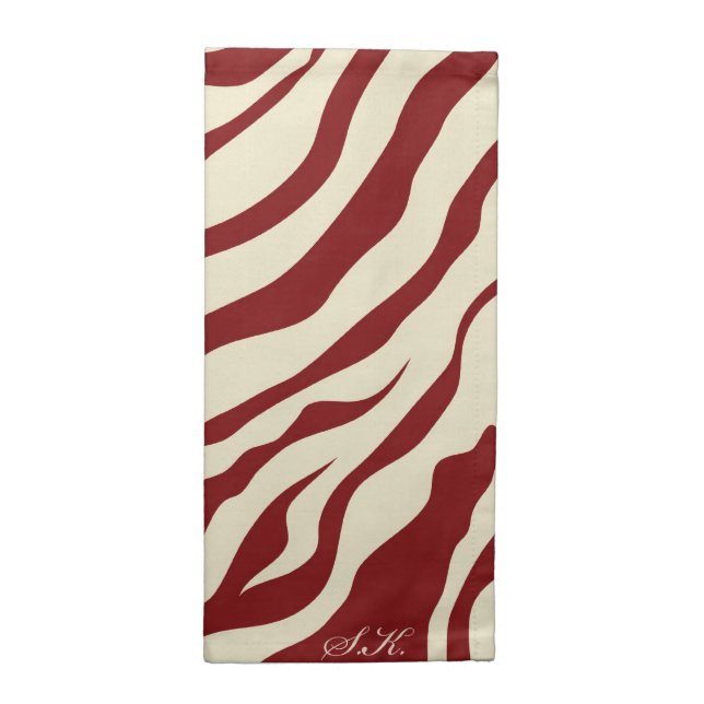S.K. Zebra Fever Cloth Napkins (Half Fold)