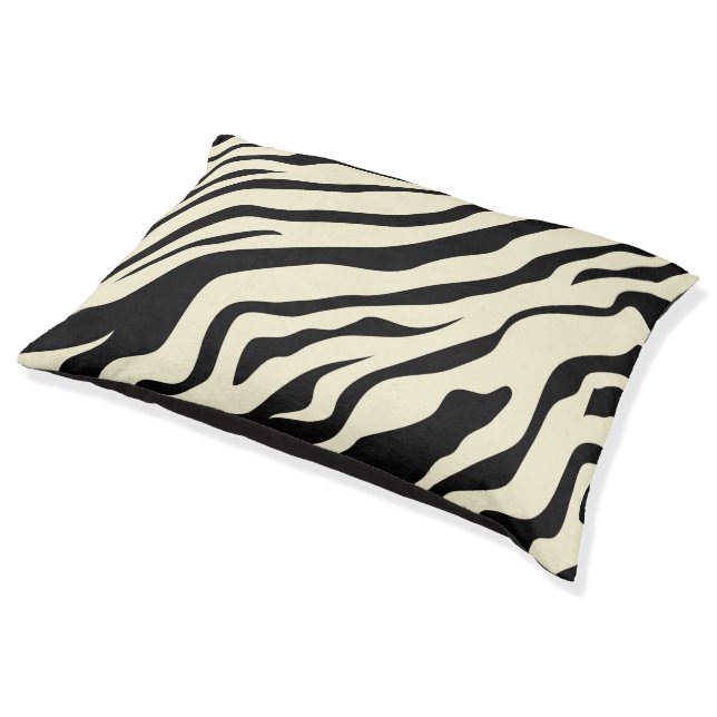 S.K. Zebra Fever Doggie Sleeper Pet Bed (Angled)