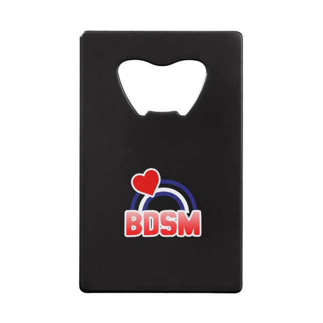 S / M Pride Credit Card Bottle Opener (Front)