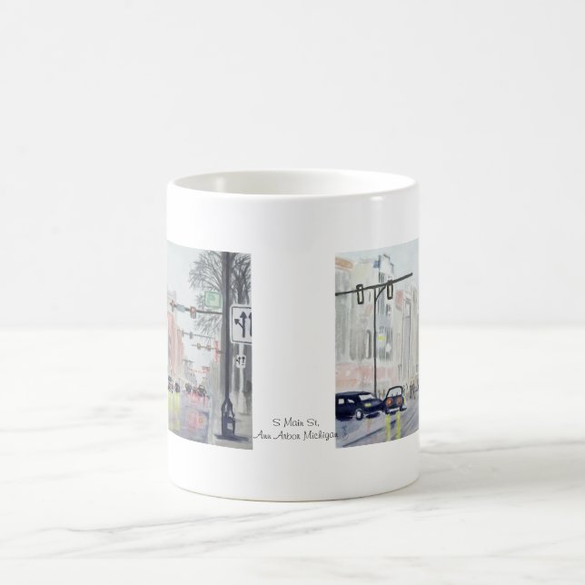 S Main St, Ann Arbor Michigan Coffee Mug (Center)