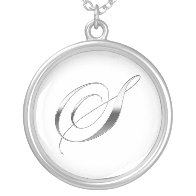 S Monogram Pendant (Front)