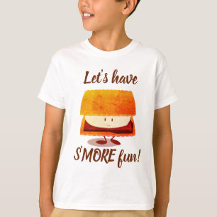 S’more fun cartoon character kid’s t-shirt