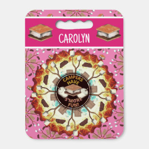 S’more Fun Personalized Camping Picnic Table Seat Cushion